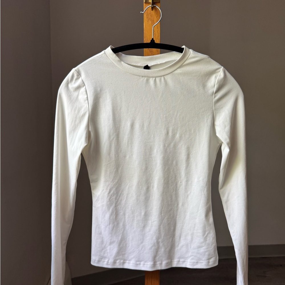 Women’s Long Sleeve White Top